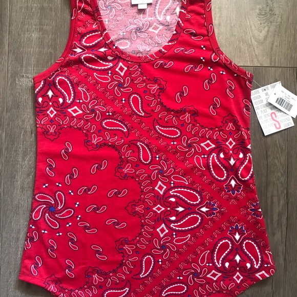 LuLaRoe tank. Size Small. Bandana print. - Picture 5 of 8